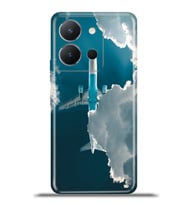 Vivo Y36 Kapak HD Renkli Dizayn Silikon Kılıf - Yolcu Uçaği