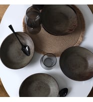 Keramika Mat Toprak Stella Yemek Tabağı 22 Cm 6 Adet 20572