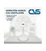 CVS DN 91059 12''ınc Masaüstü Vantilatör Beyaz