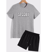 Spooky Şort T-shirt Spor Eşofman Takımı