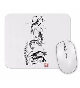 Traditional Chinese Painting Shrimp Gathering Mouse Pad