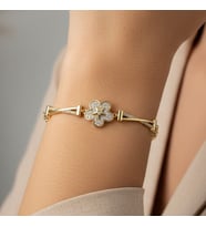 XUPİNG JEWELRY YAPRAK NOKTA  TAŞLI  MODEL BİLEKLİK