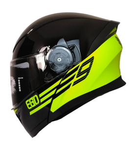 Motosiklet Çene Açılır Kask Ece 22.06 Sertifika Güneş Vizörü Motor Kaskı Eagle Neon