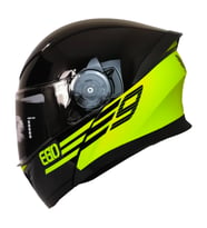 Motosiklet Çene Açılır Kask Ece 22.06 Sertifika Güneş Vizörü Motor Kaskı Eagle Neon