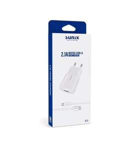 Sunıx S-21 2.1 A Mıcro Usb-A Travel Charger Şarj Cihazı