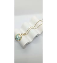 Gold Renk Göz Charm Kolye