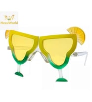 Mey İthalat® Margarita Bardak Şeklinde Parti Gözlüğü Sarı 16x8 cm