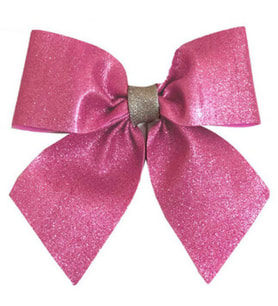 Fiyonk büyük boy evadan simli 25x25 cm pembe p1-