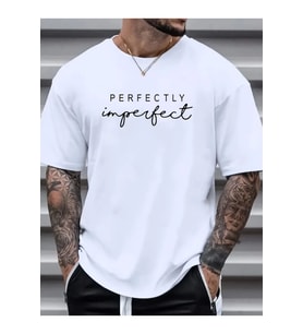 Erkekler Için PERFECTLY Günlük Tişört - Beyaz