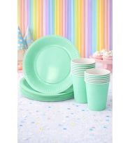 Beysüs Mint Yeşili 8Li Tabak Bardak Set