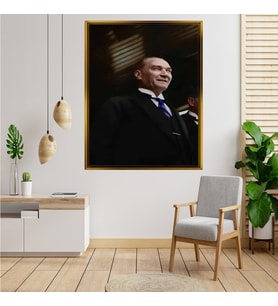 ÇERÇEVELİ ATATÜRK TABLO S210