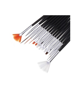 Nailart 15'li Tırnak Süsleme Fırçası Siyah
