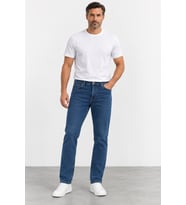 Erkek Slim Fit Esnek Denim Jean Pantolon Mc Clap 008-Koyu Mavi