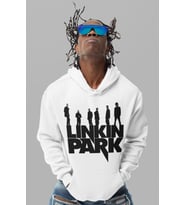Linkin Park Rock Metal Müzik Grubu Baskılı Unisex Oversize Hoodie