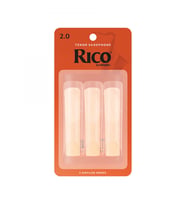 D'Addario RKA0320 Rico Orange Box Tenor Saksafon Kamışı No: 2.0 (Başlangıç/Eğitim) - 3'lü Paket  Klasik Turuncu Kutu, Kolay Çalım ve Ekonomik Deneme Paketi