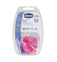 Chicco Chicco Physio Soft Silikon Emzik 12 Ay Pembe