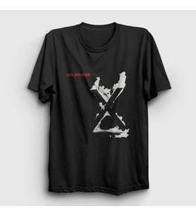 Presmono Unisex Siyah X Album Los Angeles T-Shirt 433430tt