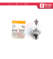 Kısa Uzun Far Sis Lambası için OSRAM ORIGINAL Seri 64193 12V 60/55W H4 Halojen Far Ampulü Tırnaklı