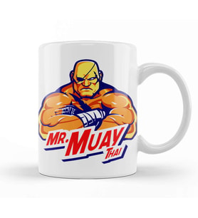 Street Fighter Mr Muay Thai Kupa Bardak Porselen