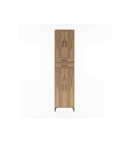 Hyperion Dolap 5 Raflı 2 Çekmeceli 4 Kapaklı 60x44x243 Çam-Çam