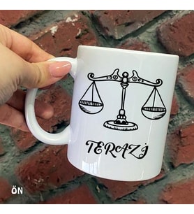 Size Özel Terazi Burcu ve Özellikleri Seramik Baskılı Kupa Bardaklar