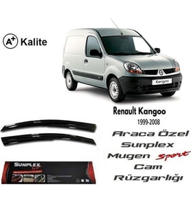Renault Kangoo 1 Cam Rüzgarlığı Mugen Tip Sunplex 2li
