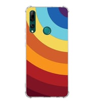 Huawei Y9 Prime 2019  Köşe Korumalı Antişok Kapak Renk Cümbüşü Tasarımlı Şeffaf  Kılıf