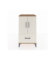 Hyperion Komodin 2 Raflı Tek Çekmeceli 2 Kapaklı 60x44x106 Çam-Aytaşı