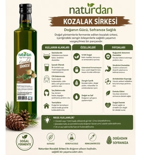 Saf(1.Kalite) Naturdan Kozalak 500 ml -Uzun Fermente