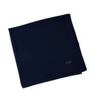 Enba Büyük Boy Şifon Düz Renk Eşarp – 140x140 cm (Lacivert)