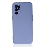 Oppo Reno 6 Kılıf Nano içi Kadife Silikon - Lila