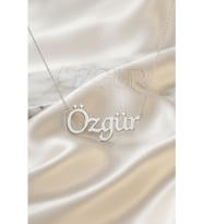 925 Ayar Gümüş İsimli Kolye