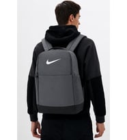 Nike Brasilia 9.5 Training Backpack Medium 24 Liters Çok Gözlü Omuz Askılı Unisex Sırt Çantası Gri