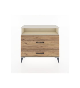 Arges Şifonyer Tek Raflı 2 Çekmeceli 88x30x80 Aytaşı-Çam