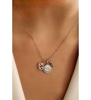 Swarovski taşlı gümüş kolye