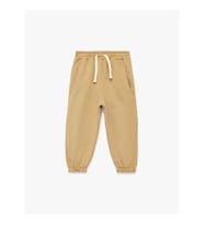 Koton Pamuklu Beli Bağcıklı Basic Jogger Bej Erkek Bebek Eşofman Altı 6WMB40121TK