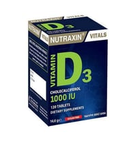 Nutraxin Vitamin D3 1000 IU 120 Tablet
