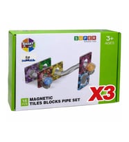 48 Parça Manyetik Yapı Blokları Boru Seti Magnetic Tiles 16 parçalık 3 Set