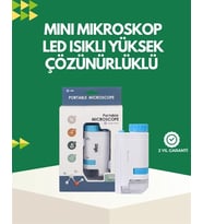 Led Aydınlatmalı 80–200 Kat Büyütmeli Cep Mikroskop