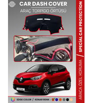 RENAULT CAPTUR 1 (2013-2019) Torpido Örtüsü Ön Göğüs Koruma Torpido Koruma Araca Özel Tam Uyum