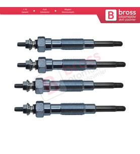 Mitsubishi Hyundai için 4 Adet Isıtma Bujisi 12 Volt MD050212, GV673