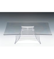 POLYCARBONAT 35 CM KARE AYAKLI TEŞHİR