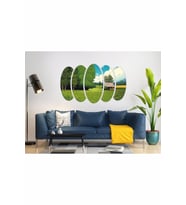 ORMAN YEŞİL BULUTLAR DİGİTAL ART MDF TABLO-3106