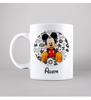 Mickey Mouse Baskılı Kupa Kişiye Özel