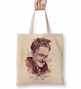 Nazım Hikmet Bez Çanta Uzun Saplı