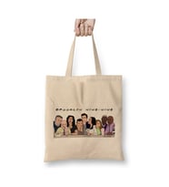 The One Where They Are Back Brooklyn 99 Beyaz Bez Çanta Uzun Saplı Alışveriş Çantası Plaj Çantası
