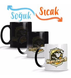 Hufflepuff Sihirli Kupa Bardak Porselen