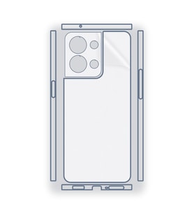 SChitec OPPO Reno8 5G Uyumlu Fullbody Arka Kaplama Hidrojel Koruyucu Film