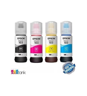 Epson 103 Ecotank L3110 4 Renk Mürekkep Takımı
