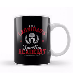 King Leonidas Spartan Academy 300 Kupa Bardak Porselen